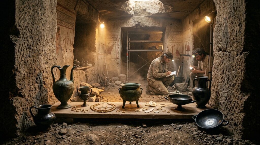The Lost Chamber of Vulci: Inside the 2,700-Year-Old Etruscan Princely Tomb Unsealed After 137 Years